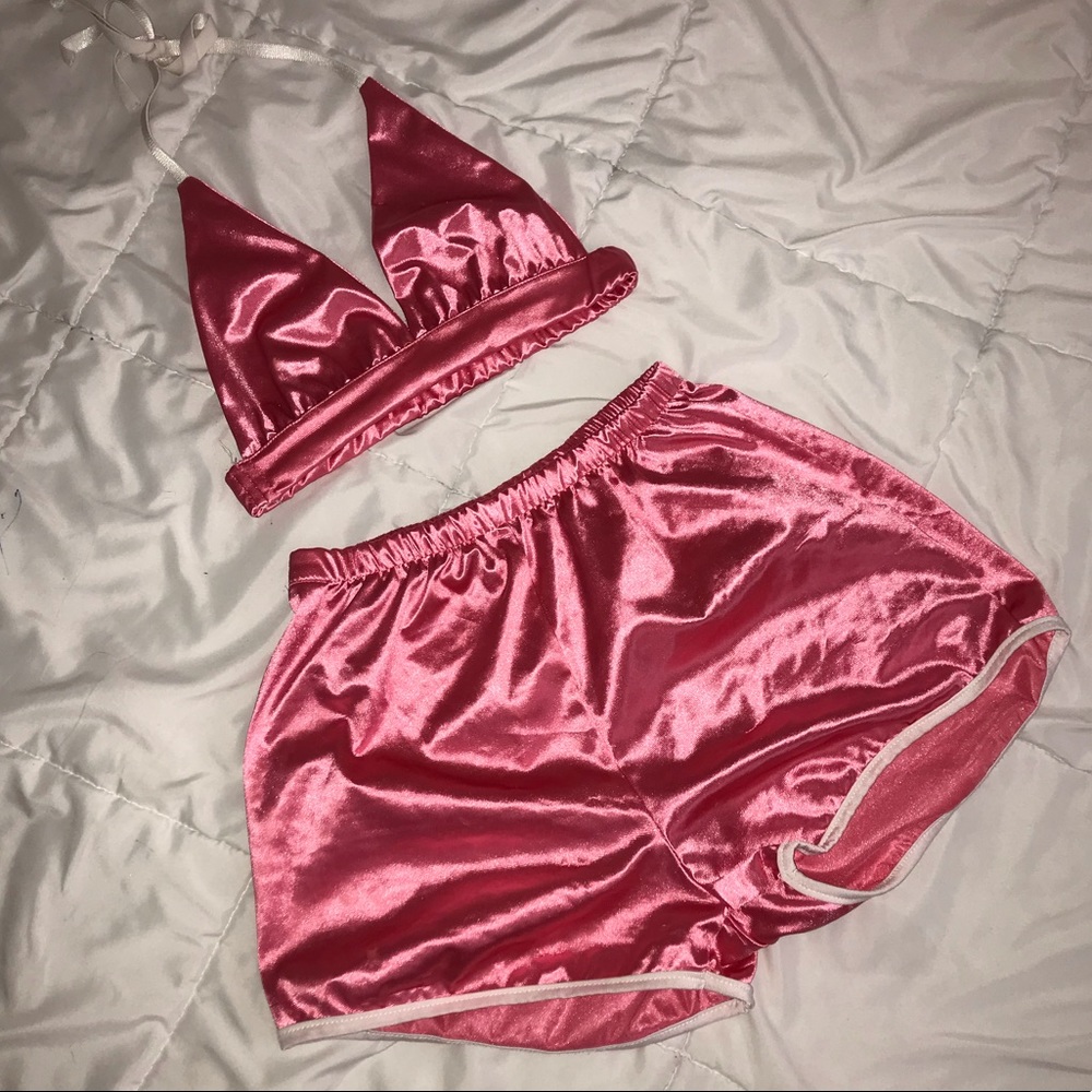 Silk two piece set pj’s